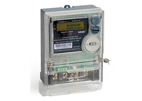 IEC 62053 22 Çok İşlevli Elektronik Ami Güç Ölçer Elektrikli 1 Faz