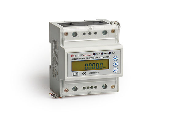 IEC 62053 Din Ray Kwh Metre Tek Fazlı Ami Elektrik Sayacı 10 80 A 50 60 Hz