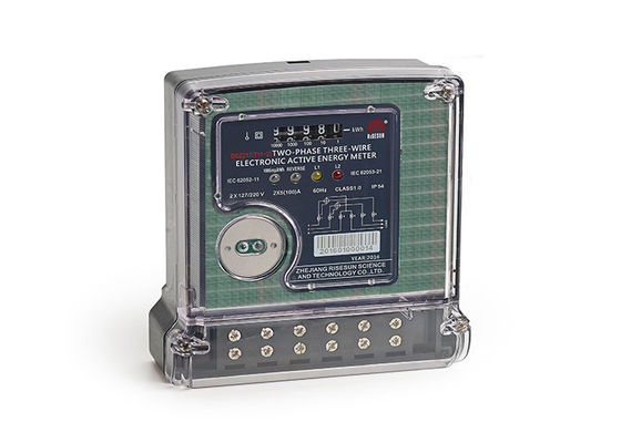LED göstergesi Çift Fazlı Elektrik Sayacı Siklometre Elektrik Sayacı 2 × 127 220V 5100 A